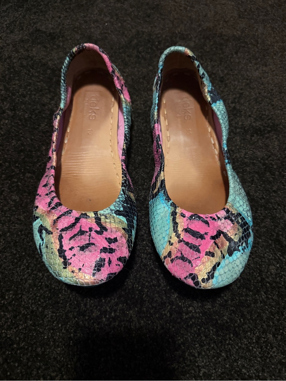Tieks Electric Snake size 10 in good condition